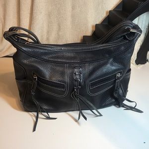 Ashneil Black Leather handbag